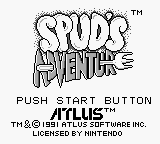 Spud's Adventure (USA) Title Screen